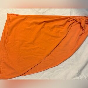Orange sarong skirt